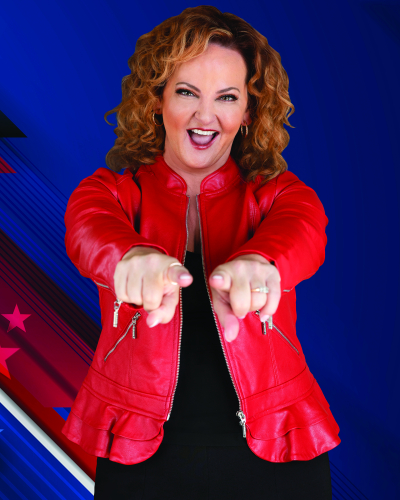 Elizabeth pointing