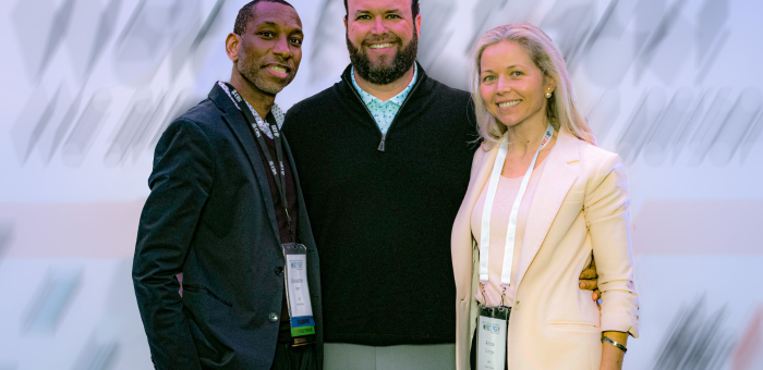 3 people smiling