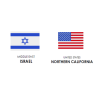 Isreal and US flags
